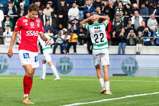 Västerås SKs Patric Åslund deppar