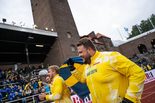 Simon Pettersson, Jesper Ahlin and Daniel Ståhl of Sweden