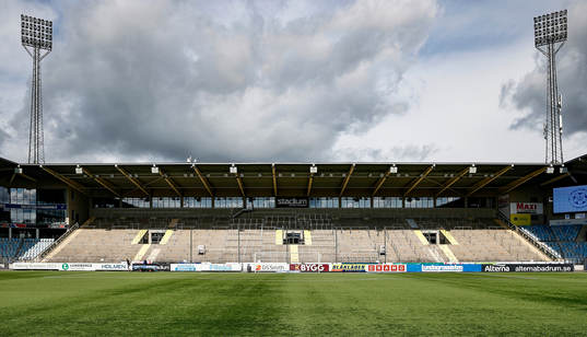 Ståplatsläktaren Curva Nordahl innan publiken anlänt