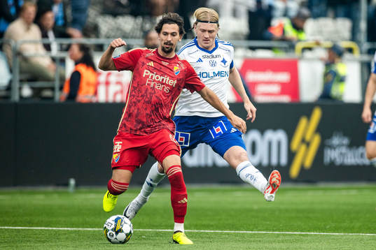 Djurgårdens Gustav Wikheim och IFK Norrköpings Daniel