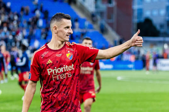 Djurgårdens Haris Radetinac jublar