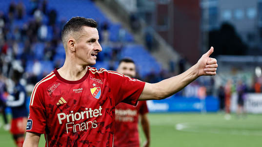 Djurgårdens Haris Radetinac jublar