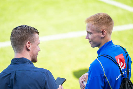 Hugo Larsson of the Swedish under-21 national football team