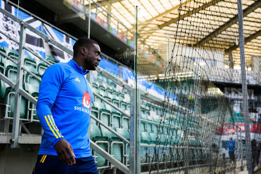 Ken Sema of the Swedish national football team at a