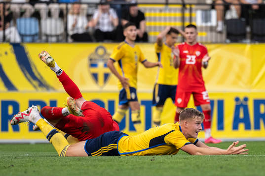 Casper Widell of Sweden reacts