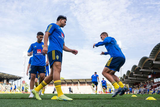 Roony Bardghji, Jusef Erabi and Jesper Tolinsson of Sweden