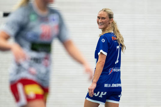 Hallbys Emma Wahlström jublar