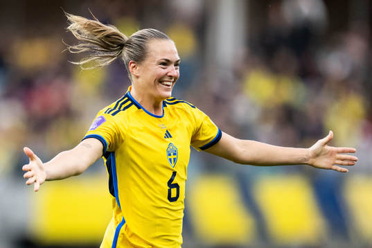 Magdalena Eriksson of Sweden celebrates