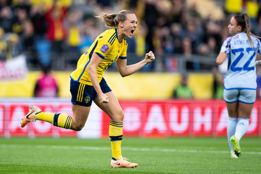 Magdalena Eriksson of Sweden celebrates