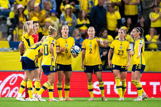 Players of Sweden gather