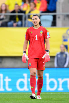 goalkeeper Zecira Musovic of Sweden