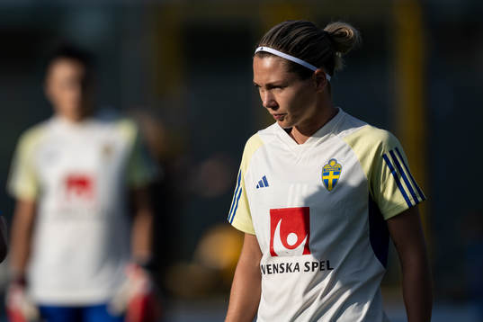 goalkeeper Jennifer Falk of Sweden