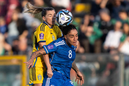 Linda Sembrant of Sweden and Martina Piemonte of Italy