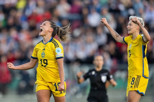 Johanna Rytting Kaneryd of Sweden celebrates