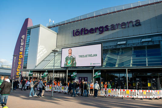 inför ishockeymatchen i SHL mellan Färjestad och Leksand