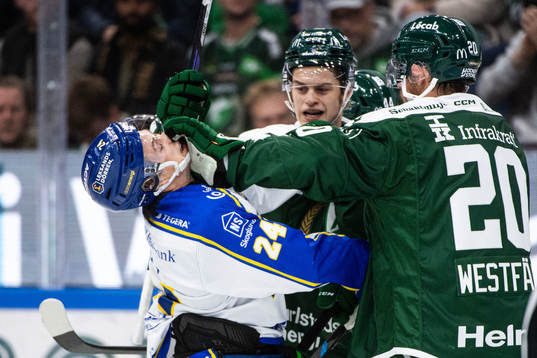 Leksands Arvid Eljas och Färjestads Marcus Westfält