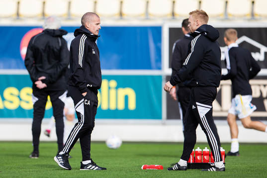 Falkenbergs tränare Christoffer Andersson