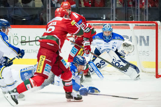 Leksands målvakt Filip Larsson