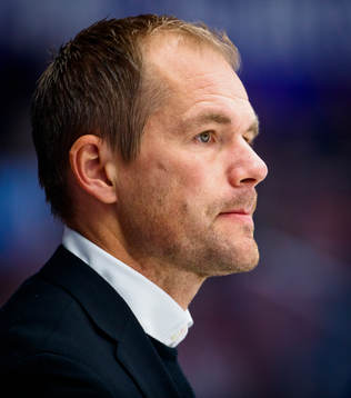 Färjestads tränare Thomas Mitell