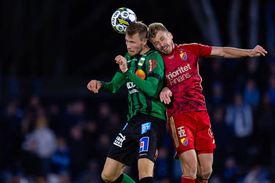 Varbergs Niklas Dahlström och Djurgårdens Rasmus Schuller