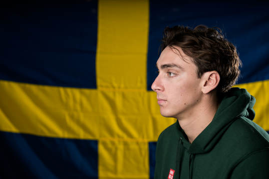 Pole vaulter Armand Duplantis of Sweden poses for a portrait