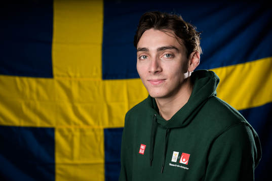 Pole vaulter Armand Duplantis of Sweden poses for a portrait
