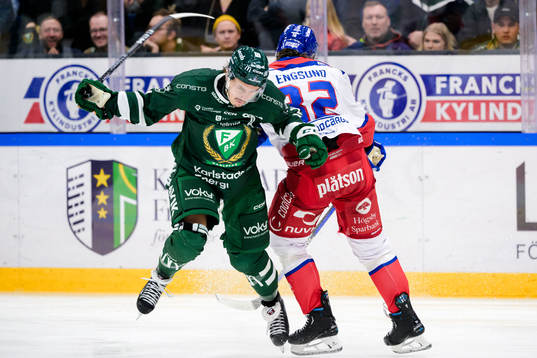 Färjestads Joakim Nygård och Oskarshamns Oscar Engsund