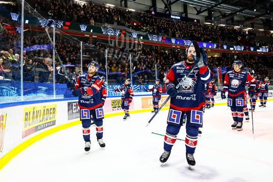 Linköpings Linus Hultström och Oscar Fantenberg jublar