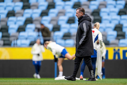 Head coach Peter Gerhardsson of the Swedish women's