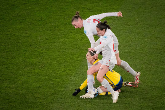 Julia Stierli and Nadine Riesen of Switzerland and