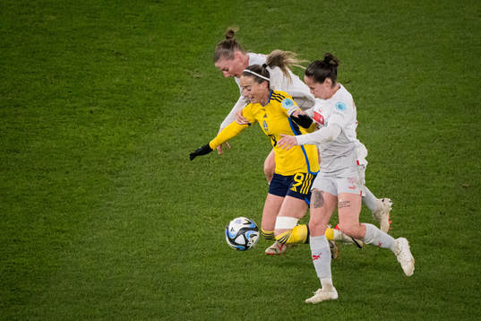 Julia Stierli and Nadine Riesen of Switzerland and