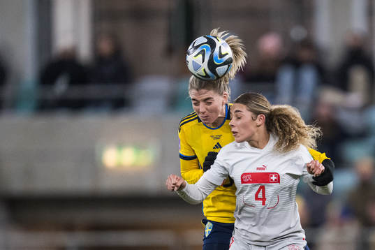Linda Sembrant of Sweden and Alayah Pigrim of Switzerland