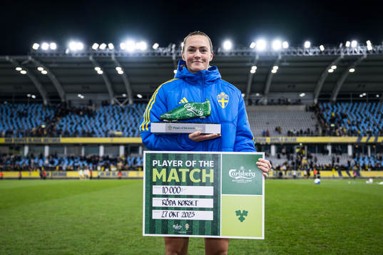 Magdalena Eriksson of Sweden awarded player of the match