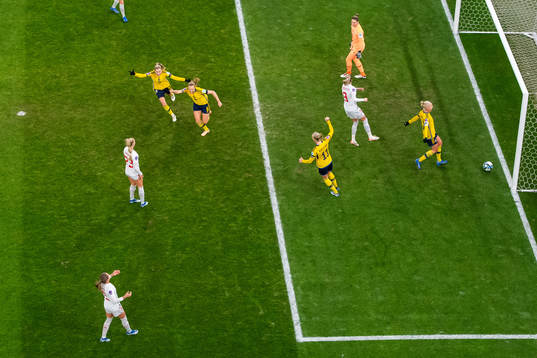 Magdalena Eriksson of Sweden celebrates