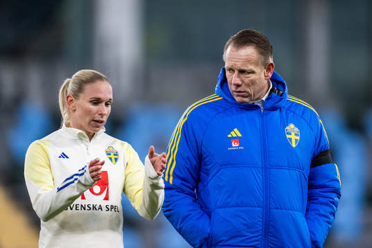 Jonna Andersson and Stefan Dejemyr head of security, of