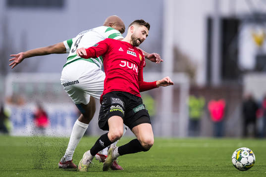 Västerås SKs Jabir Abdihakim Ali och GAISs Axel Norén