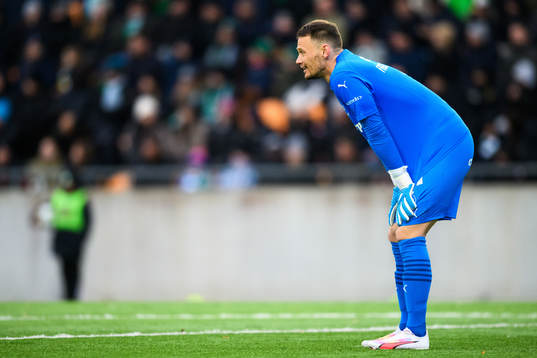 Västerås SKs målvakt Anton Fagerström deppar
