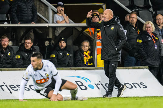 Häckens tränare Per-Mathias Høgmo och Häckens Srdjan