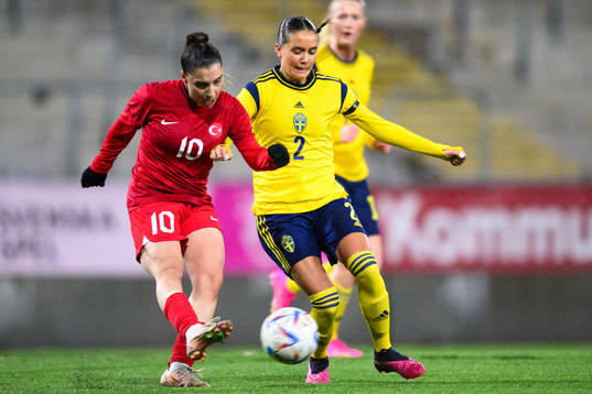 Yaren Surul of Turkey and Vera Blom of Sweden