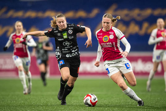 Örebros Inka Sarjanoja och IK Uppsalas Thindra Mattsson
