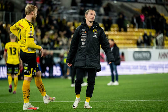 Elfsborgs Sveinn Guðjohnsen och Niklas Hult deppar