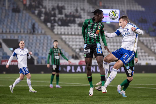Varbergs Filipe Sisse och IFK Norrköpings Jesper Tolinsson