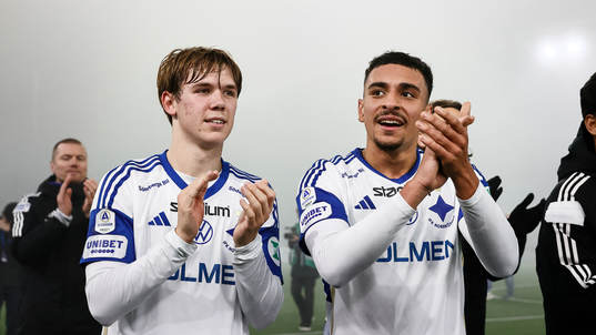 IFK Norrköpings Ture Sandberg och Moutaz Neffati jublar
