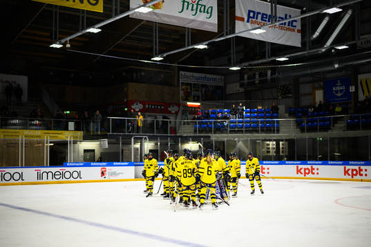 Players of Sweden celebrate