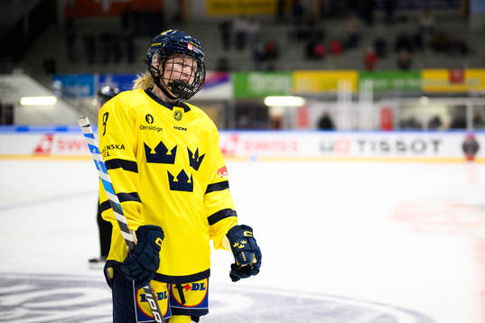 Hilda Svensson of Sweden looks dejected