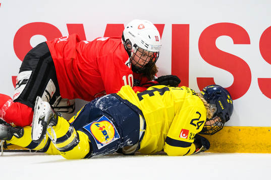 Janine Hauser of Switzerland and Ebba Hedqvist of Sweden