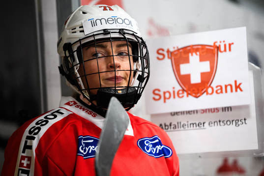 Lena Marie Lutz of Switzerland looks dejected