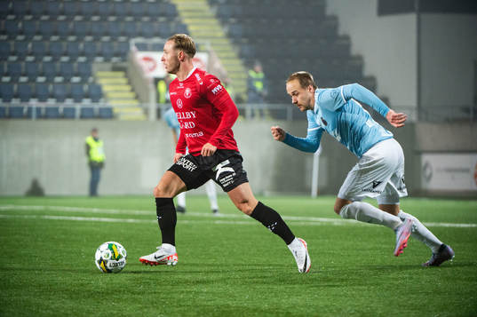 Trelleborgs Pierre Dahlin Larsen och Gefles Oscar Lundin