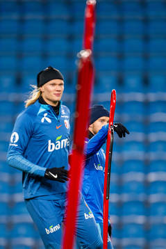 Erling Braut Haaland and Bård Finne of the Norwegian