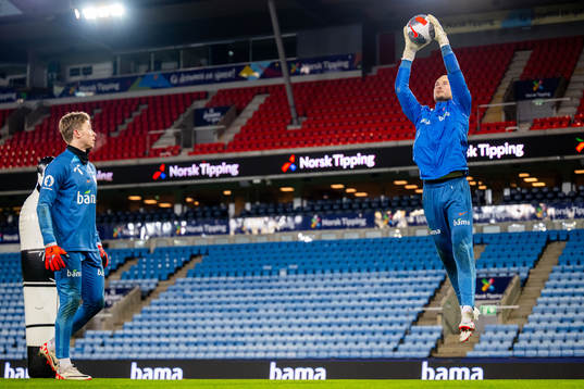 Goalkeeper Viljar Myhra of the Norwegian national football
